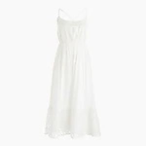 J.Crew Ruffle Eyelet Strappy Dress